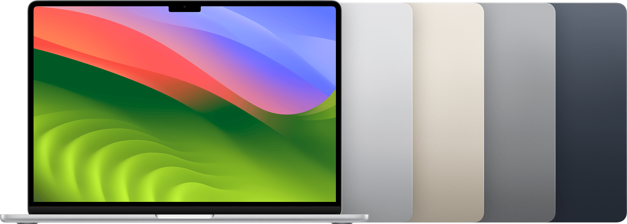 MacBook Air 15″ M3, colour overview (store shot coming soon)