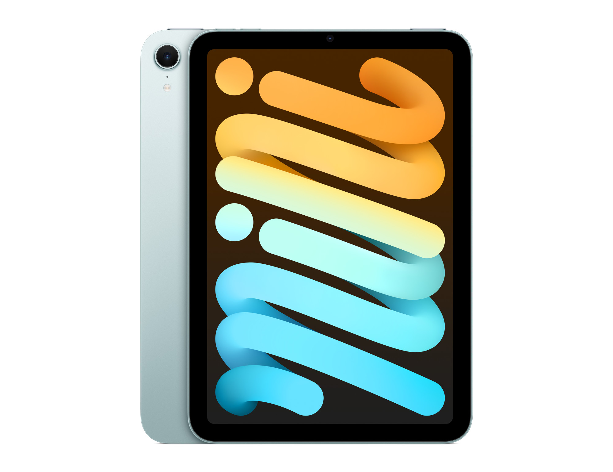 iPad mini (A17 Pro) in Blue, front view