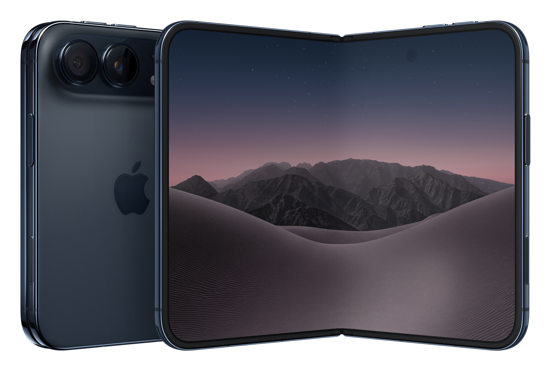 iPhone Duo in Night Sky open on black