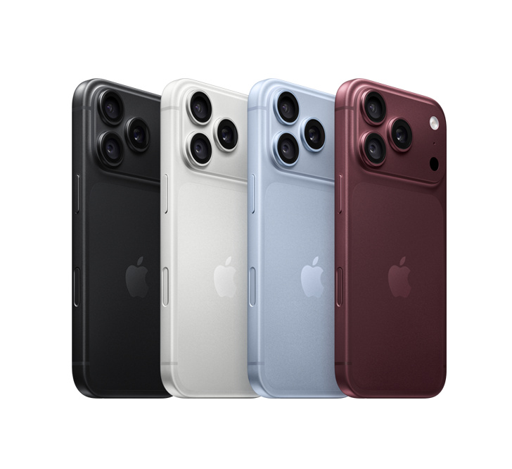 iPhone 18 Pro in Black, Silver, Glacier, and Burgundy finishes