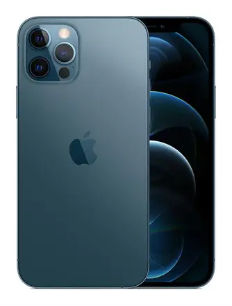 iPhone 12 Pro in Blue, front and back